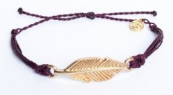 Gold Feather Burgundy